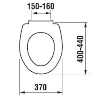 WC prkénko Jika Zeta thermoplast bílá H8932710000001