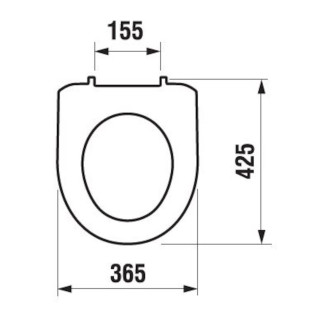 WC prkénko Jika Lyra Plus thermoplast bílá H8933870000001