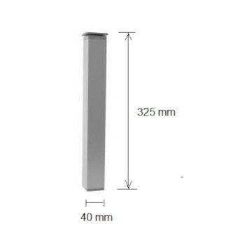 Nábytková noha Naturel Vario Dekor 4 cm hliník ALNOHAST33