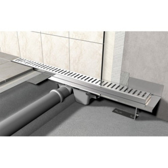 ALCA  APZ4-1050 Flexible  - Podlahový žlab s okrajem pro perforovaný rošt