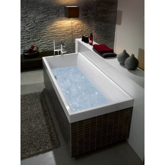Obdélníková vana Villeroy & Boch Squaro 180x80 cm, Quaryl BQ180SQR2V-01