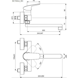 Dřezová baterie Ideal Standard CeraFlex 150 mm chrom B1730AA