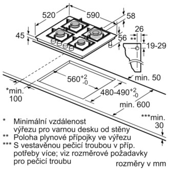 Plynová varná deska Siemens černá EP6A6HB20