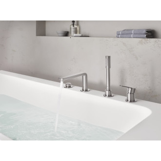 Vanová baterie Grohe Lineare s vanovým setem supersteel 19577DC1