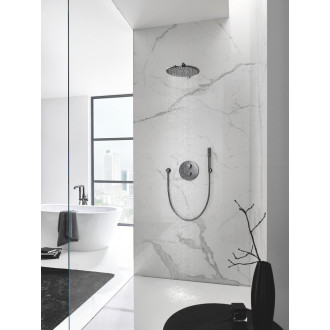 Hlavová sprcha Grohe Rainshower Cosmopolitan Metal včetně sprchového ramena Hard Graphite 26066A00