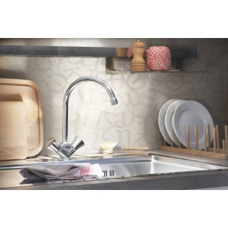 Dřezová baterie Grohe Costa L s otočným ramínkem chrom 31831001