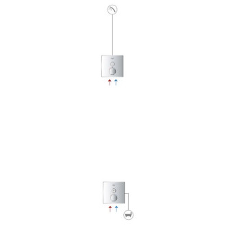 Termostat Grohe Smart Control bez podomítkového tělesa chrom 29147000