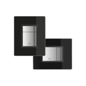 Ovládací tlačítko Grohe Skate Cosmopolitan sklo velvet black 38845KS0