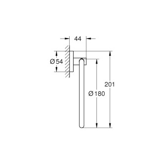 Držák ručníků Grohe Essentials supersteel G40365DC1