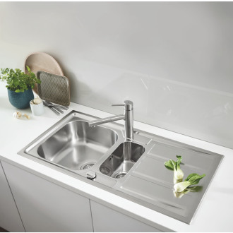 Dřezová baterie Grohe Concetto New s otočným raménkem supersteel 31128DC1