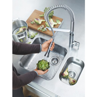 Dřezová baterie Grohe K7 s výpustí chrom 32950000