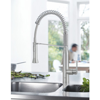 Dřezová baterie Grohe K7 s výpustí supersteel 31379DC0