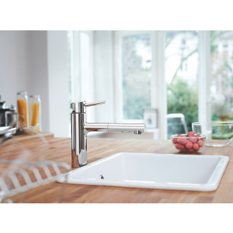 Dřezová baterie Grohe Concetto New s vytahovací sprškou chrom 30273001