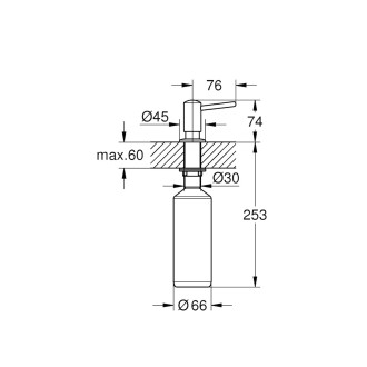 Dávkovač mýdla Grohe Contemporary chrom G40536000