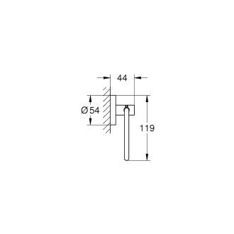 Držák toaletního papíru Grohe Essentials chrom G40689001