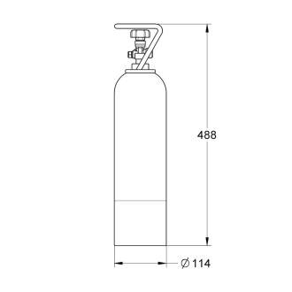 Startovní sada 2 kg CO2 láhev Grohe Blue 40423000