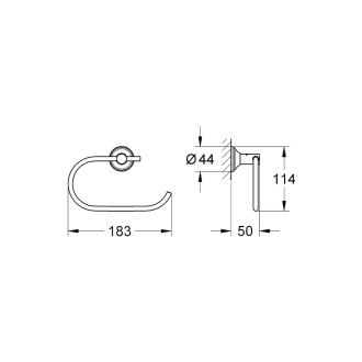 Držák toaletního papíru Grohe Essentials chrom G40657001
