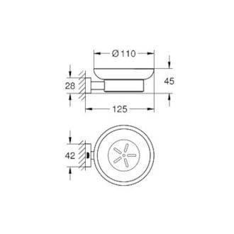 Mýdlenka Grohe Essentials Cube chrom G40754001