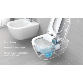 Wc s prkénkem softclose závěsné Villeroy & Boch Avento zadní odpad 5656RS01