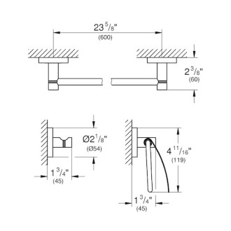 Doplňky Grohe Essentials chrom 40775001