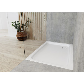 Sprchová vanička obdélníková Kaldewei Duschplan 100x80 cm smaltovaná ocel alpská bílá 440100010001