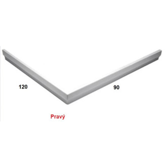Panel pravý k van.litý mramor 120/90 LIMP12090P