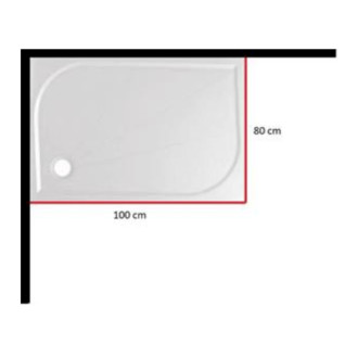 Panel pravý k van.litý mramor 100/80 LIMP10080P