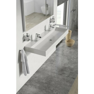 Dvojumyvadlo Ravak Natural 120x45 cm otvor pro baterii, bez přepadu XJO01212000