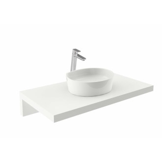 Umyvadlo na desku Ravak Moon 46x38,9 cm bez otvoru pro baterii, bez přepadu XJN01300004