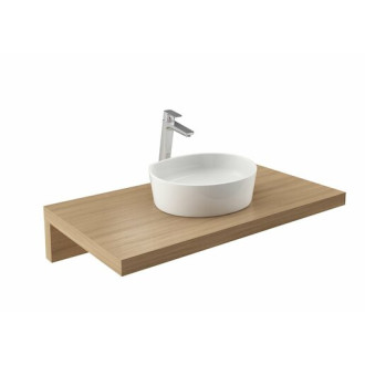 Umyvadlo na desku Ravak Moon 46x38,9 cm bez otvoru pro baterii, bez přepadu XJN01300004