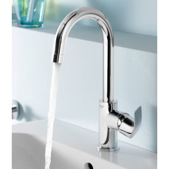 Vysoká umyvadlová baterie Grohe Eurosmart New s výpustí chrom 23537002