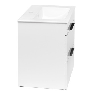 Koupelnová skříňka s umyvadlem Jika Plan 55x44,1x62,2 cm bílá H4536121763001