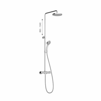 Sprchový systém Ravak Termo s termostatickou baterií chrom X070058