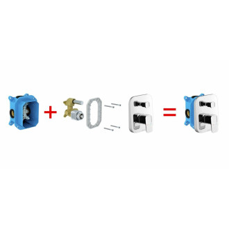 Podomítkové těleso Ravak R-Box bez baterie RB070.50