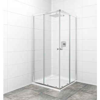 Sprchový kout čtverec 90x90x185 cm Multi Basic chrom lesklý SIKOMUQ90CRT