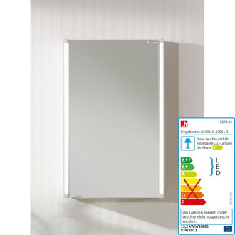 Zrcadlová skříňka s osvětlením Fackelmann 42,5x67 cm lamino SIKONF82951