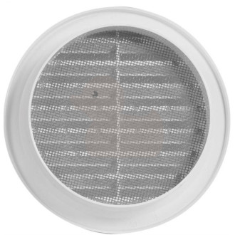 HACO Větr.mříž.kul.prům.10cm síťka, bílá VM100B