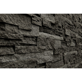 Obklad Vaspo Kámen lámaný tmavě šedá 10,7x36 cm reliéfní V53006