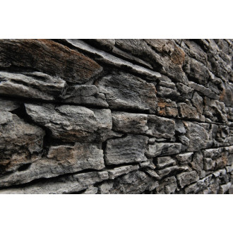 Obklad Vaspo skála zvrásněná antracit 10,8x40 cm reliéfní V55204