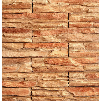 Obklad Vaspo skála ohnivá oranžovočervená 8,6x38,8 cm reliéfní V55100