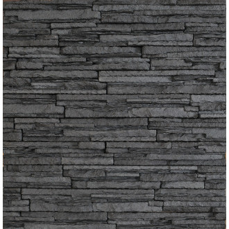 Obklad Vaspo kámen považan černá 6,7x37,5 cm reliéfní V53201
