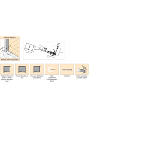 Sprchová zástěna walk-in 100 cm Huppe Xtensa pure XT0201.069.322