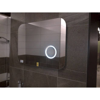 Zrcadlo 60x80 s kosm.zrcátkem - LED ZIL6080KZLED