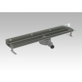 Sprchový žlab S-Line Klasik 70 cm nerez lesk čtverečky ZLAB70NRZ1LEM