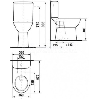 Wc kombi komplet Jika Deep spodní odpad SIKOSJOLSB23617