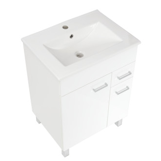 Koupelnová skříňka s umyvadlem Multi 60x46 cm bílá SPPONZA