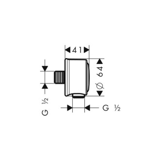 Podomítkový vývod Hansgrohe Axor Montreux kartáčovaný nikl 16884820
