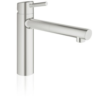 Dřezová baterie Grohe Concetto New s vytahovací sprškou supersteel 31129DC1