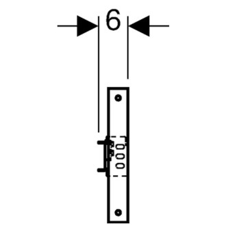 Modul do lehké stěny pro nástěnnou armaturu Geberit Duofix 111.770.00.1