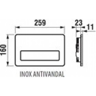 Ovládací tlačítko Jika nerez nerez H8936650000001